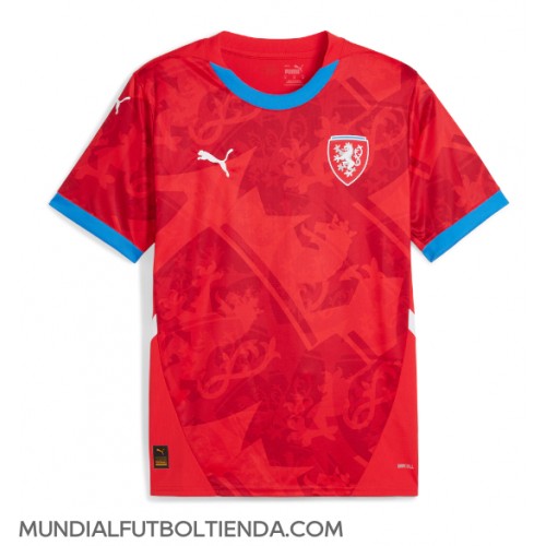 Camiseta República Checa Primera Equipación Replica Eurocopa 2024 mangas cortas